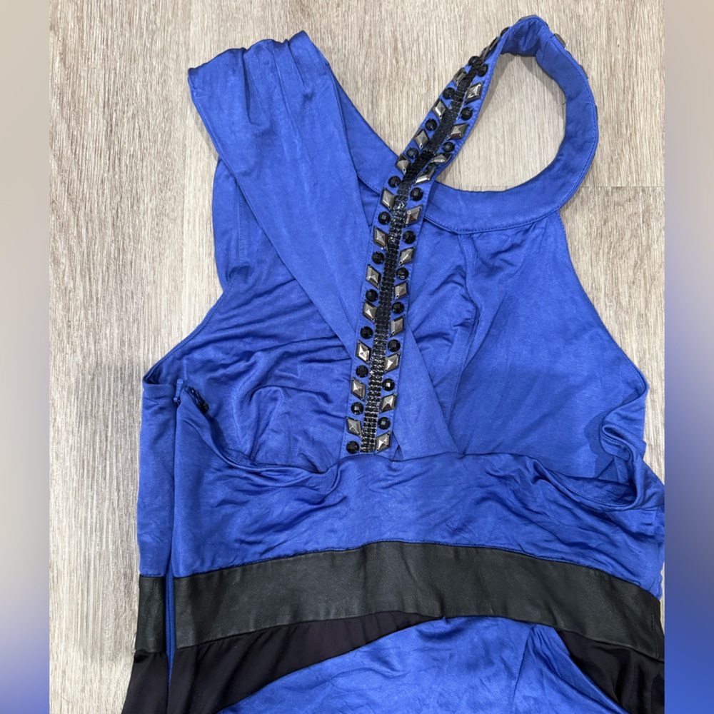 🛍️ 3 for $15 🛍️ Everything Must Go ✨ Bebe Royal Blue Party Dress S - Picture 6 of 8